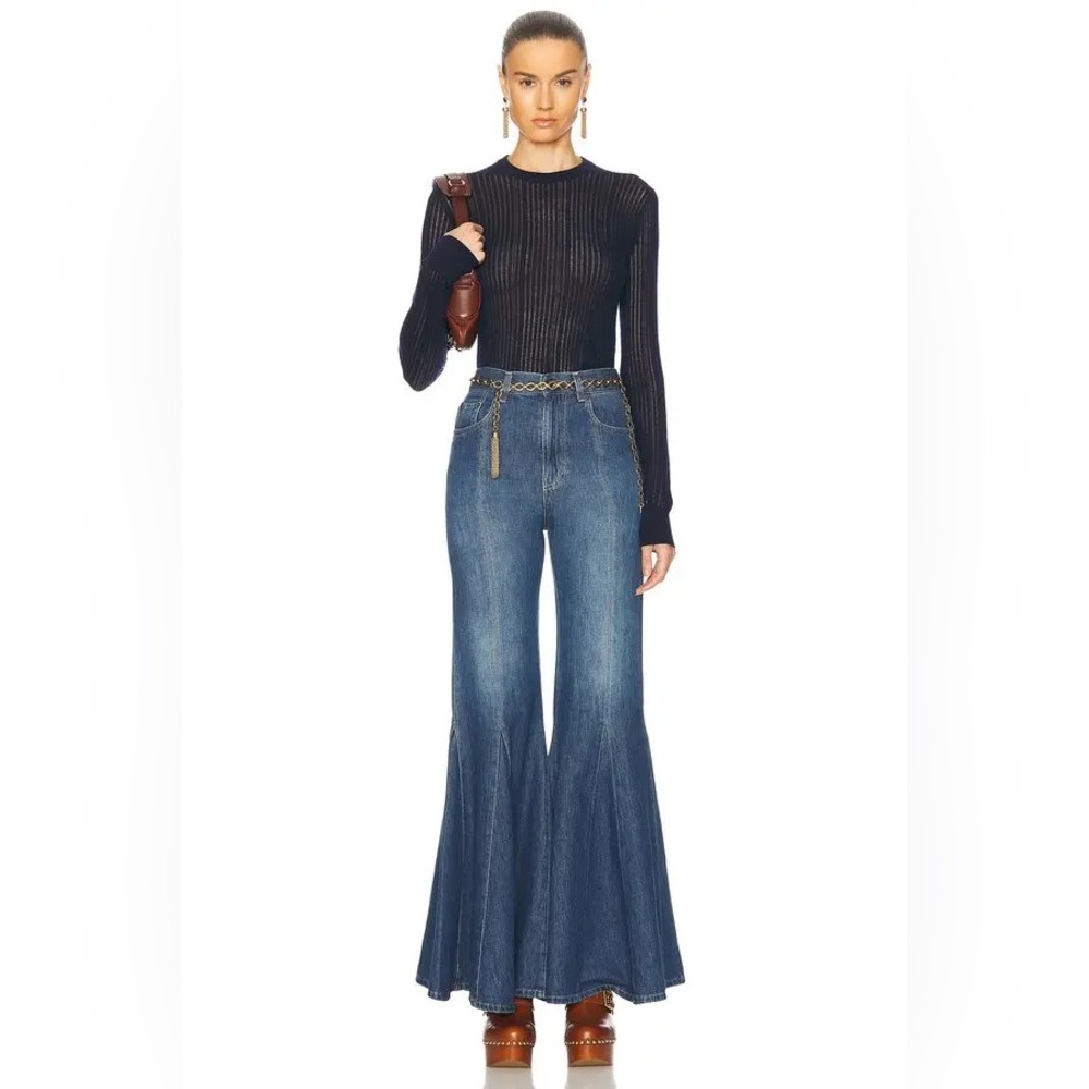 Ronny kobo Navy Blue Long Sleeve Bodysuit